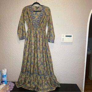 Paisley Long Sleeve Dress